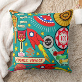 宇宙旅行ピンボール クッション (ブランケット)