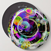 宇宙旅行ボタン 缶バッジ (正面&裏面)