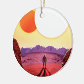 宇宙旅行先プラネットアドベンチャー セラミックオーナメント (左)