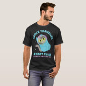 宇宙旅行者秘密クラブ - かわいい宇宙飛行士の子猫 Tシャツ (正面フル)