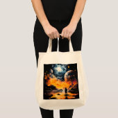 宇宙旅行者 宇宙の地平線の旅 トートバッグ (正面(商品))