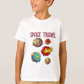 宇宙旅行銀河の旅：探索 Tシャツ (正面)