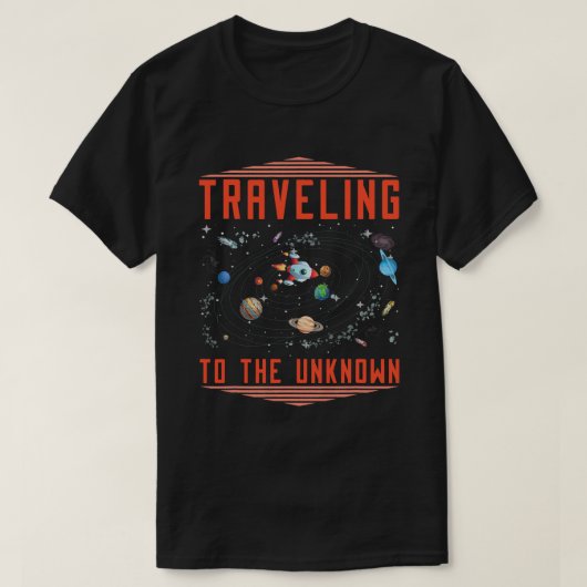 宇宙旅行銀河系シ太陽のステム宇宙コロニザ Tシャツ (デザイン正面)