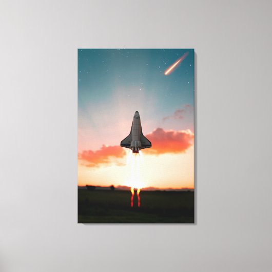 宇宙旅行 キャンバスプリント (正面)