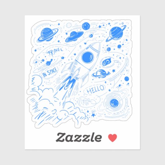 宇宙旅行 シール (シート)