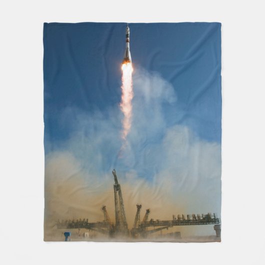 宇宙旅行 フリースブランケット (正面)
