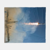 宇宙旅行 フリースブランケット (正面(横))