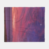 宇宙旅行 フリースブランケット (正面(横))