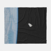 宇宙旅行 フリースブランケット (正面(横))