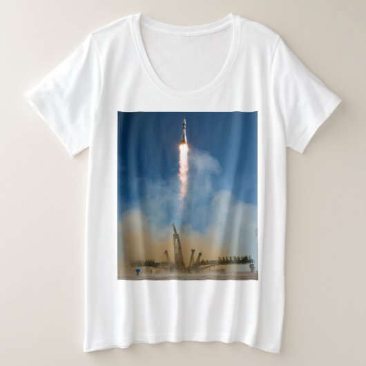 宇宙旅行 プラスサイズTシャツ (デザイン正面)