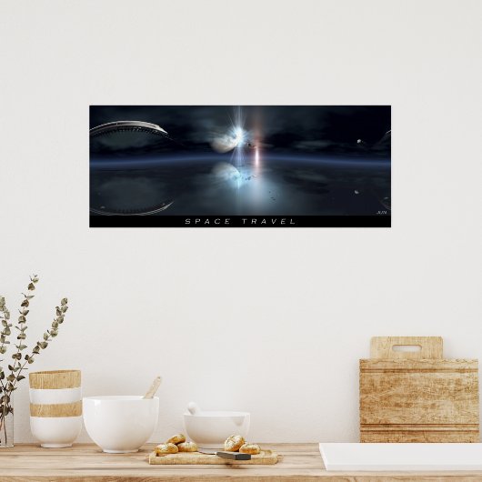 宇宙旅行 ポスター (キッチン)