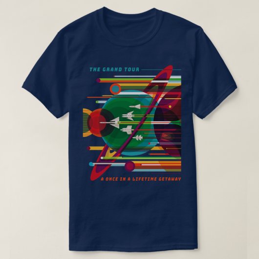 宇宙旅行 Tシャツ (デザイン正面)