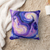 宇宙旋回：抽象芸術銀河系星雲パターン クッション (ブランケット)