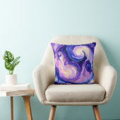 宇宙旋回：抽象芸術銀河系星雲パターン クッション (椅子)