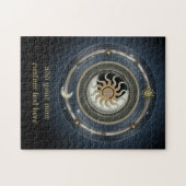 宇宙日曜日の月及び星のデザイン ジグソーパズル (横)