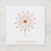 *~*宇宙星太陽光のエネルギーグロー スクエア名刺 (正面)