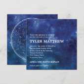 宇宙星座銀河 バー・ミツヴァ 招待状 (正面/裏面)