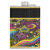 宇宙星模様と渦巻き フラスク (裏面)