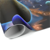 宇宙星雲と惑星 ラッピングペーパー (ロールコーナー)