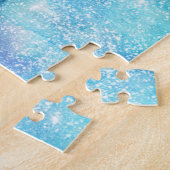 宇宙星雲コンステレーションブルー&パープル懸命 ジグソーパズル (側面)