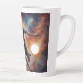 宇宙星雲サッカーショット カフェラテマグ (右)