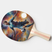 宇宙星雲サッカーショット 卓球ラケット (横)