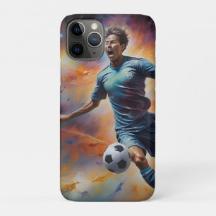 宇宙星雲サッカーショット iPhone 11 PROケース