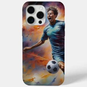 宇宙星雲サッカーショット iPhone 15 PRO MAXケース