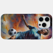 宇宙星雲サッカーショット Case-Mate iPhoneケース (裏面 (横))
