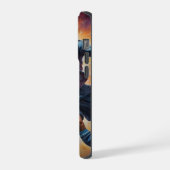 宇宙星雲サッカーショット iPhoneケース (左側面)