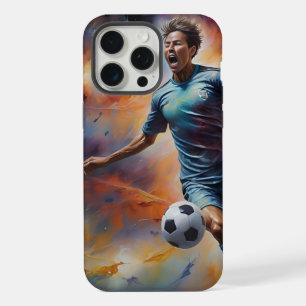 宇宙星雲サッカーショット iPhone 15 PRO MAXケース