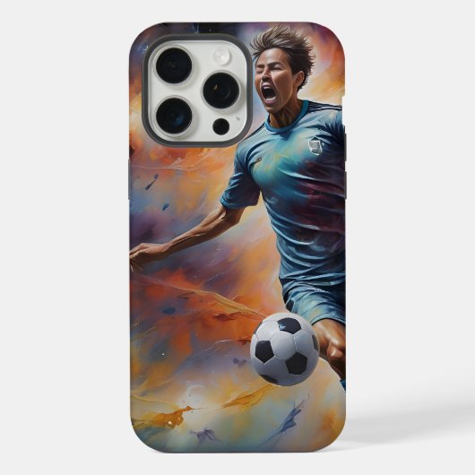 宇宙星雲サッカーショット iPhoneケース (裏面)