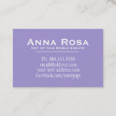 *～*宇宙星雲銀河系星 名刺 (裏面)