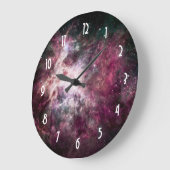 宇宙星雲 ラージ壁時計 (傾斜)