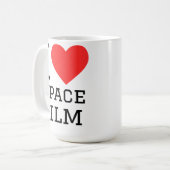宇宙映画が好き コーヒーマグカップ (正面左)