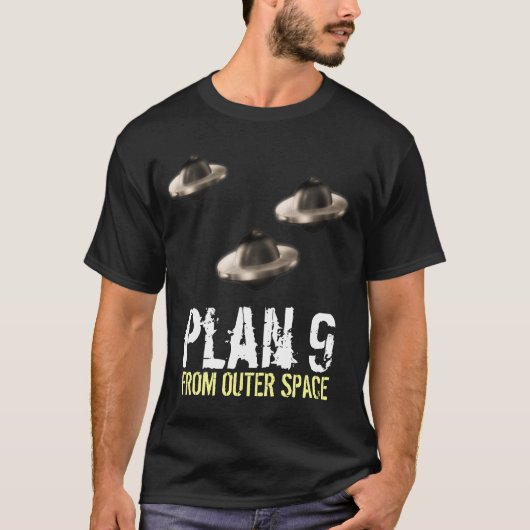 宇宙映画ワイシャツのギフトからの計画9 Tシャツ (正面)