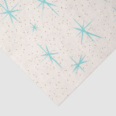 宇宙時代のターコイズのスターバストのティッシュペーパー 薄葉紙 (詳細)