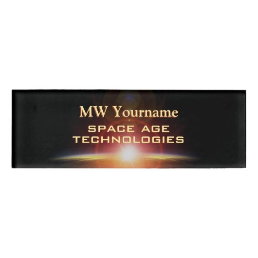 宇宙時代のテクノロジー、太陽のflare 名札 (正面)