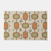 宇宙時代の幾何学的数々のアートカラー ドアマット (正面)