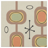 宇宙時代の幾何学的数々のアートカラー ファブリック (クローズアップ)