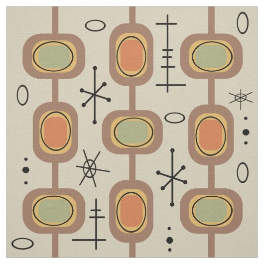 宇宙時代の幾何学的数々のアートカラー ファブリック (見本)