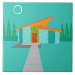 宇宙時代の漫画の家のセラミックタイル タイル<br><div class="desc">この宇宙時代の漫画の家のセラミックタイルはレトロの恋人の夢によって来られる本当です。 最小主義の芸術の設計特微大きいの水の石の家、孔雀青の窓。 、原子からつるして、オレンジ屋根は傾いて、sputnikの黄色い照明設備正面玄関を照らします。 スターバストのドアノブが付いている引込められた赤い正面玄関は外部の通路の縦の緑の木製の板によって美しく相殺されます。 灰色の石造り道は月光のターコイズ現われる原始的な芝生を渡って切れます。 家の後ろで、薄い高いのの列木は満月のターコイズの空そして白いシルエットを指します。 人々がこのような夜に目に見えていない、間、安っぽい家の住民はおそらく宇宙飛行士の中の監視ニュースの録画映像です。</div>