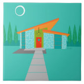 宇宙時代の漫画の家のセラミックタイル タイル (正面)