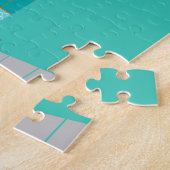 宇宙時代の漫画の家のパズル ジグソーパズル (側面)