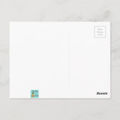 宇宙時代の漫画の家の郵便はがき ポストカード (裏面)