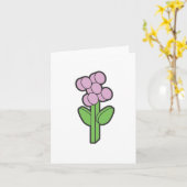 宇宙時代の花 カード (黄色い花)