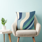 宇宙時代ストライプのブルース クッション (椅子)