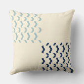 宇宙時代ストライプのブルース クッション (裏面)