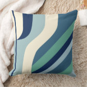 宇宙時代ストライプのブルース クッション (ブランケット)