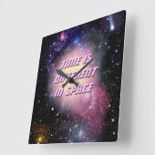宇宙時計 スクエア壁時計 (傾斜)